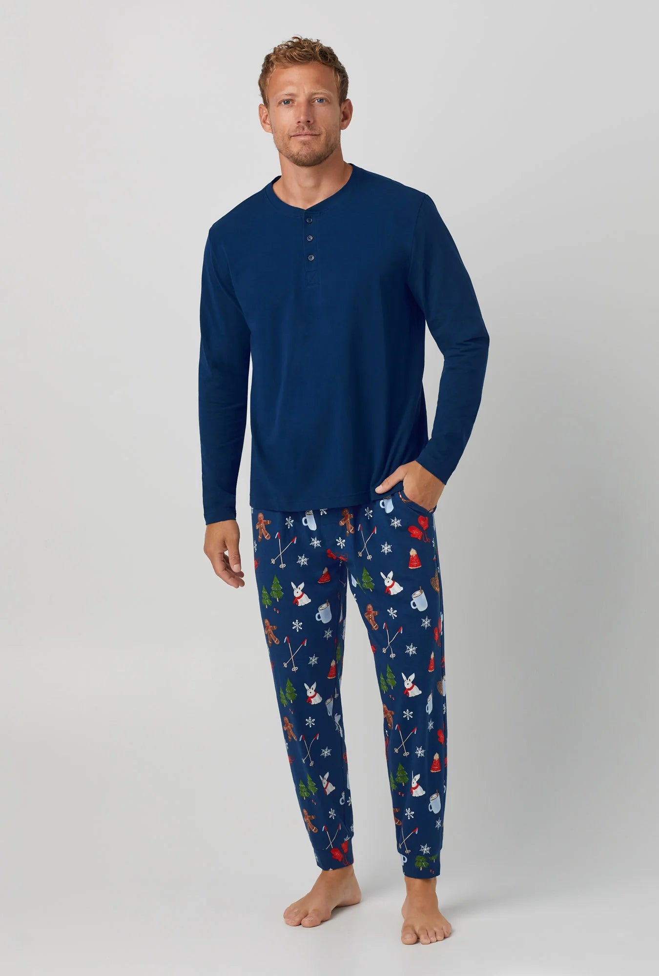 The "Seasonal Delights" Men's PJ Set by BedHead Pajamas The Pretty Pink Rooster Boutique