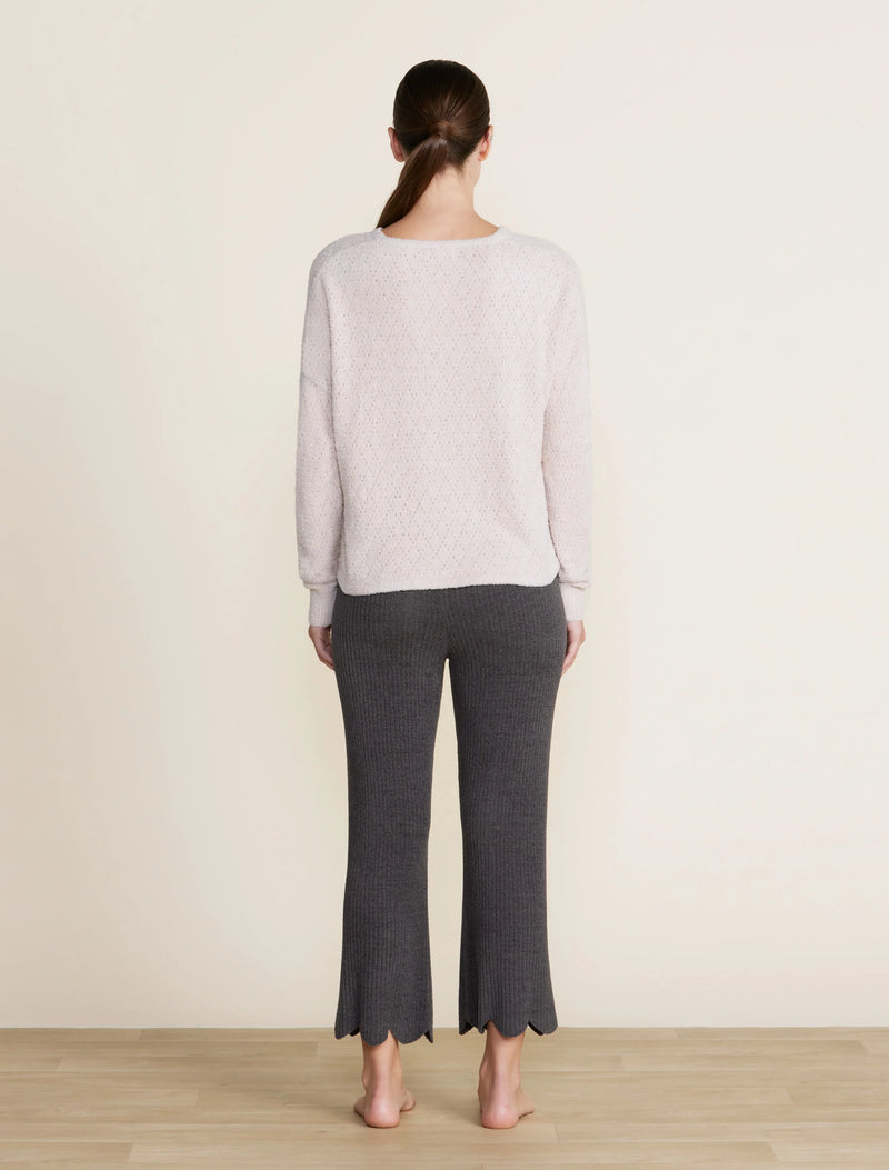 The "Cozy Chic Lite" Pointelle Pullover by Barefoot Dreams