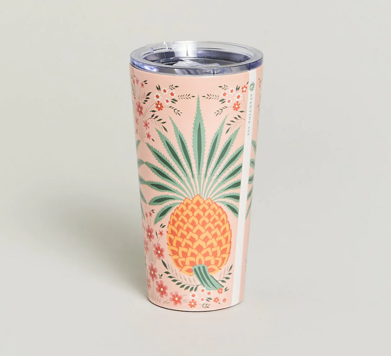 The "Alljoy Landing Pineapple" Stainless Steel Tumbler by Spartina 449