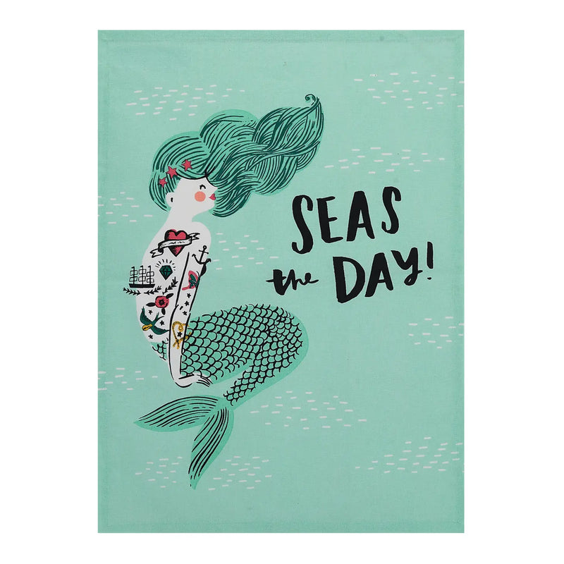 The "Seas the Day" Kitchen Towel