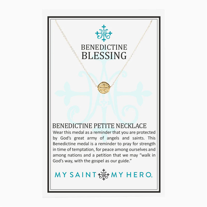 The "Benedictine Blessing" Necklace by My Saint My Hero