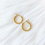 The "Twisted Mini Hoops" Earrings