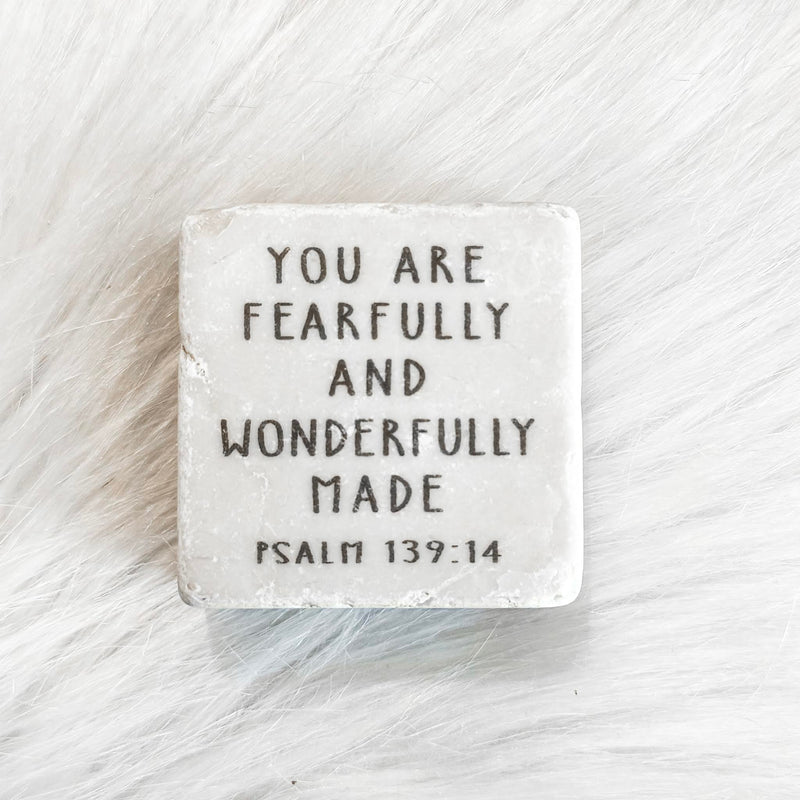 The "Small Block" Scripture Stone Art