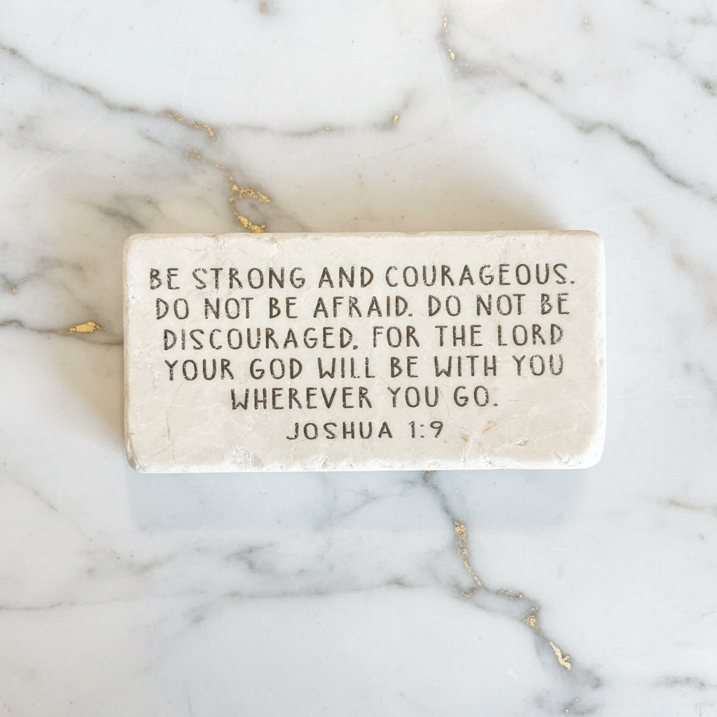 The "Half Block" Scripture Stone Art