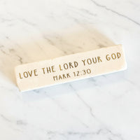 The "Quarter Block" Scripture Stone Art