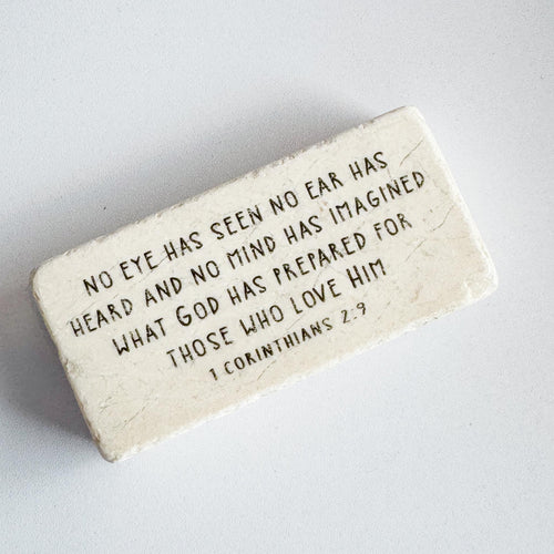 The "Half Block" Scripture Stone Art