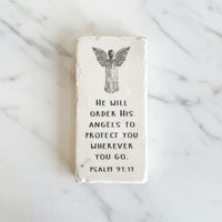 The "Half Block" Scripture Stone Art