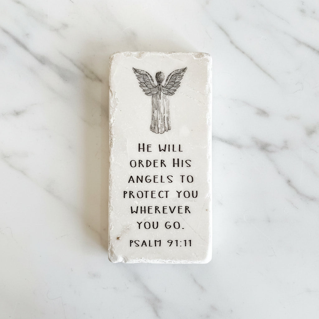 The "Half Block" Scripture Stone Art