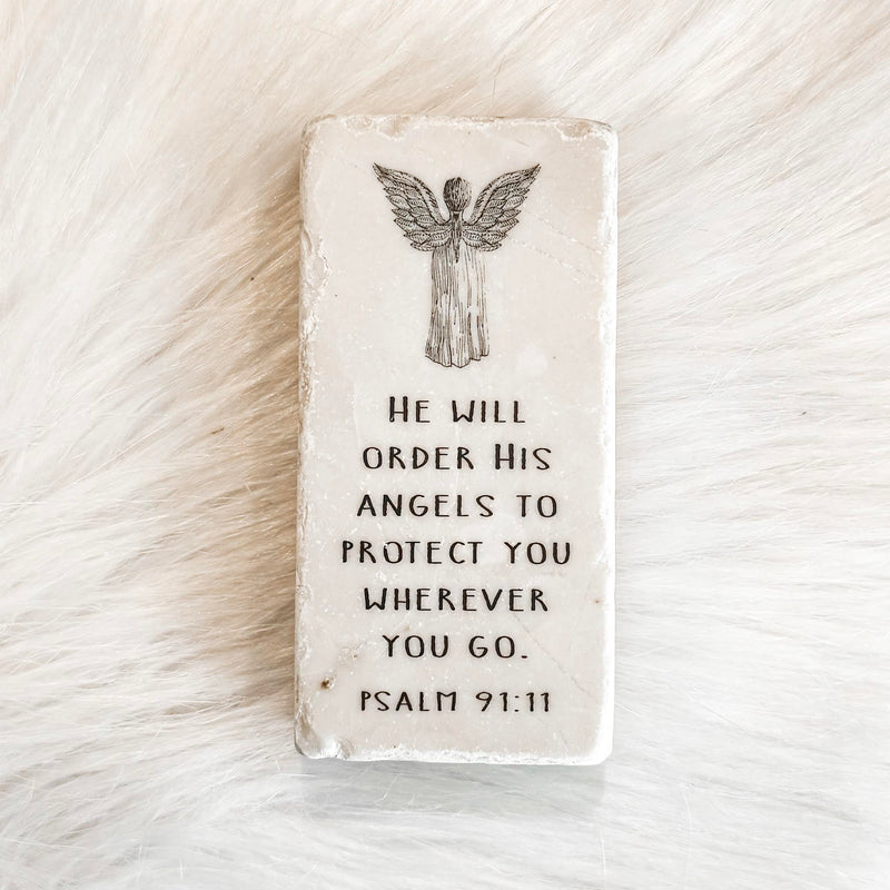 The "Half Block" Scripture Stone Art