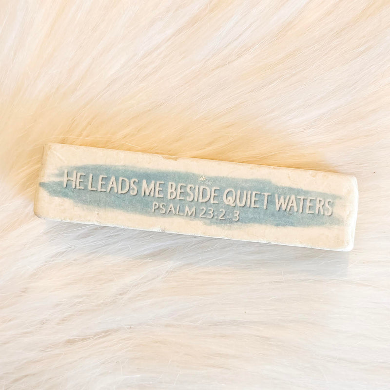 The "Quarter Block" Scripture Stone Art