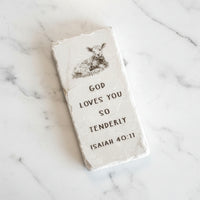 The "Half Block" Scripture Stone Art
