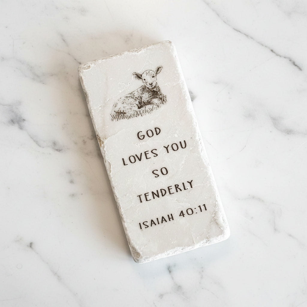 The "Half Block" Scripture Stone Art