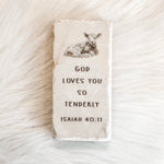 The "Half Block" Scripture Stone Art