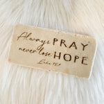 The "Half Block" Scripture Stone Art