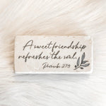 The "Half Block" Scripture Stone Art