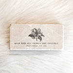 The "Half Block" Scripture Stone Art