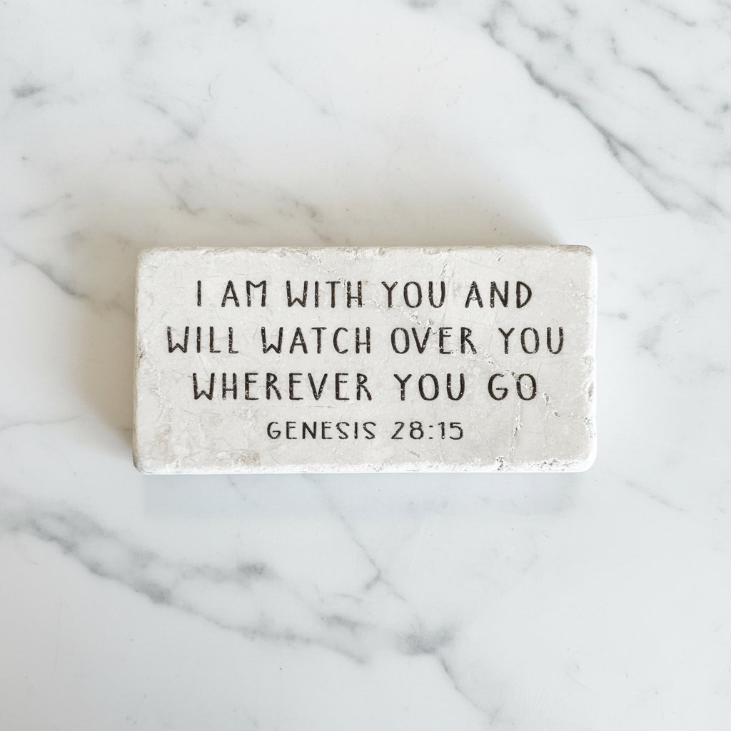 The "Half Block" Scripture Stone Art