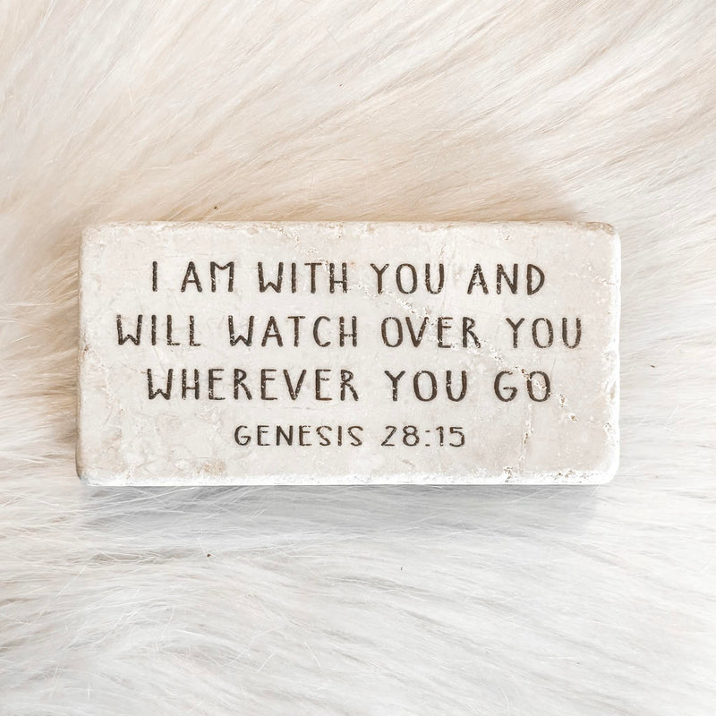The "Half Block" Scripture Stone Art