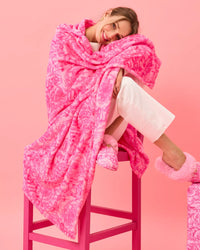 The "A Rose By Any Other Name" Paradise Blanket by Lilly Pulitzer