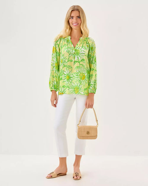 The "Limoncello Sunbelievable" Elsa Top by Lilly Pulitzer