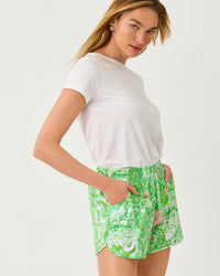 The "Ship to Shore" UPF 50+ Luxletic 4” Backcourt Short by Lilly Pulitzer
