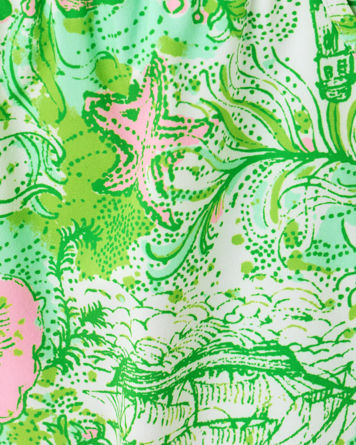 The "Ship to Shore" UPF 50+ Luxletic 4” Backcourt Short by Lilly Pulitzer