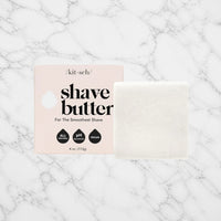 Kitsch Solid Shave Butter on white marble