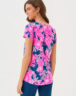 The "Once and Floral" Etta Scoop Neck Tee by Lilly Pulitzer