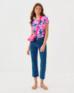 The "Once and Floral" Etta Scoop Neck Tee by Lilly Pulitzer