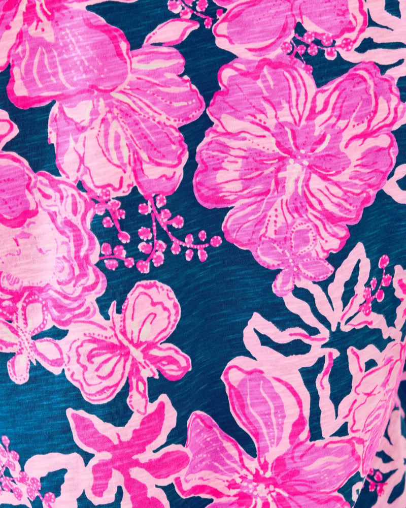 The "Once and Floral" Etta Scoop Neck Tee by Lilly Pulitzer