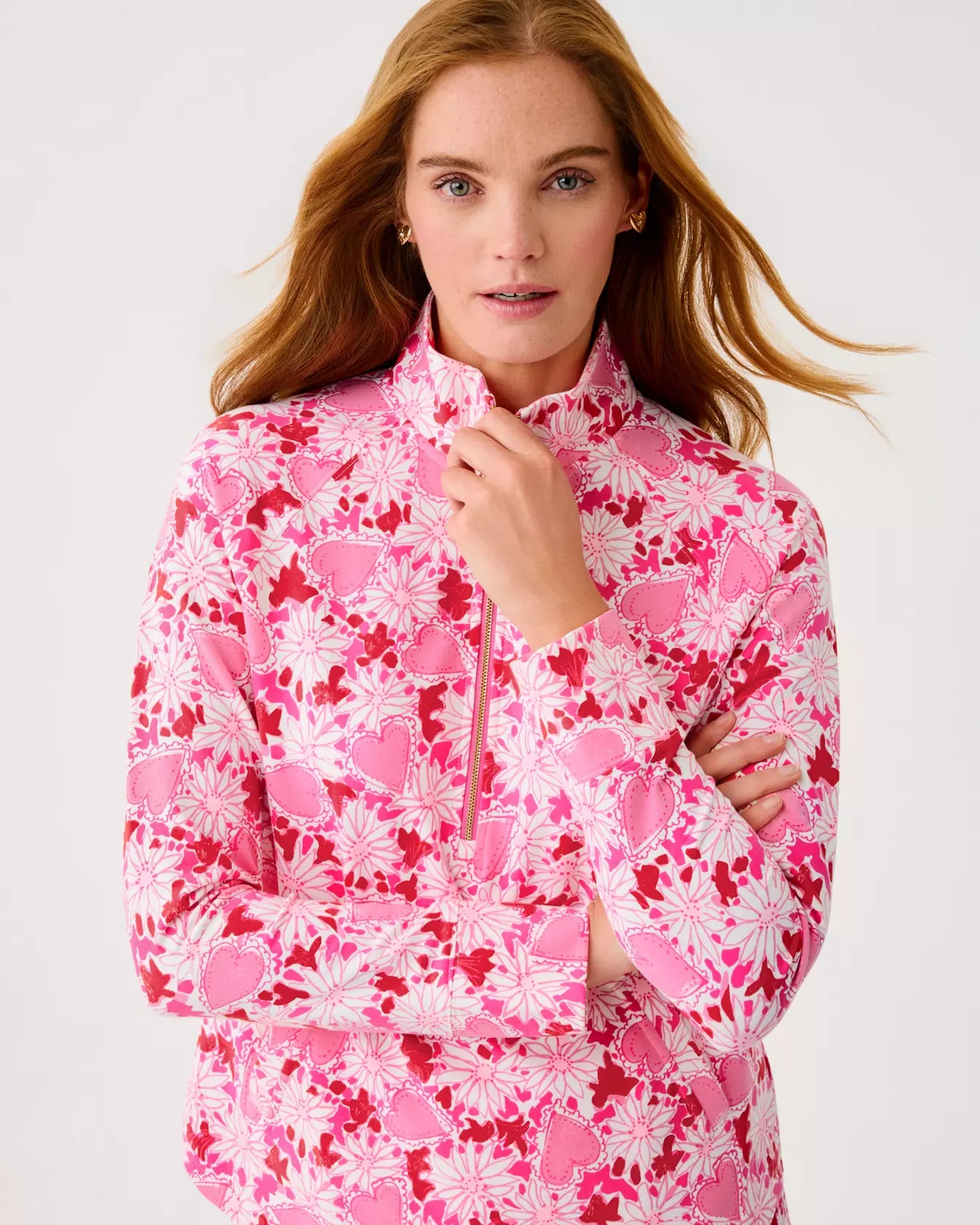 The "Dear Heart" UPF 50+ Skipper Popover by Lilly Pulitzer