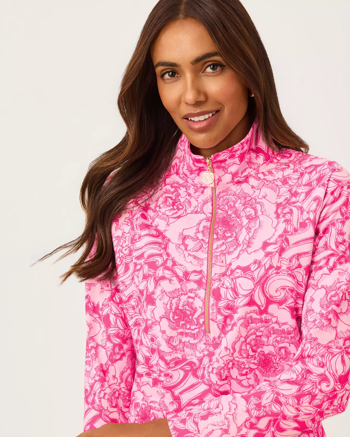 The "A Rose by Any Other Name" UPF 50+ Skipper Popover by Lilly Pulitzer