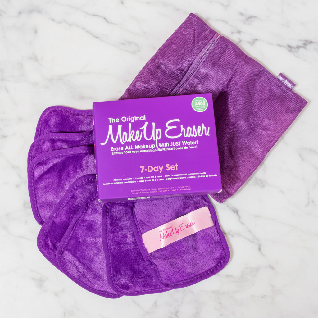 The "Queen Purple" 7 Day MakeUp Eraser Set