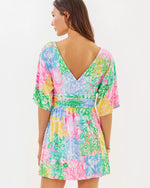 The "Multi Bright Delight Patch" Parigi Skort Romper by Lilly Pulitzer