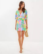 The "Multi Bright Delight Patch" Parigi Skort Romper by Lilly Pulitzer