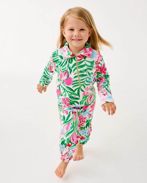 The “Glowing Gardens” Mini Mallie Velour Pant by Lilly Pulitzer