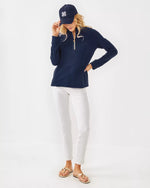 The "True Navy" Ashlee Half-Zip Pullover by Lilly Pulitzer