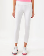 The "Resort White" UPF 50+ Luxletic 28" Corso Pant by Lilly Pulitzer