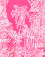 The "Roxie Pink Pb Anniversary Toile" UPF 50+ Skipper Popover by Lilly Pulitzer