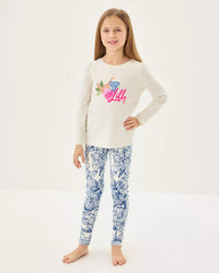 The "Unforgettable" UPF 50+ Luxletic Girls Mini Weekender Legging by Lilly Pulitzer