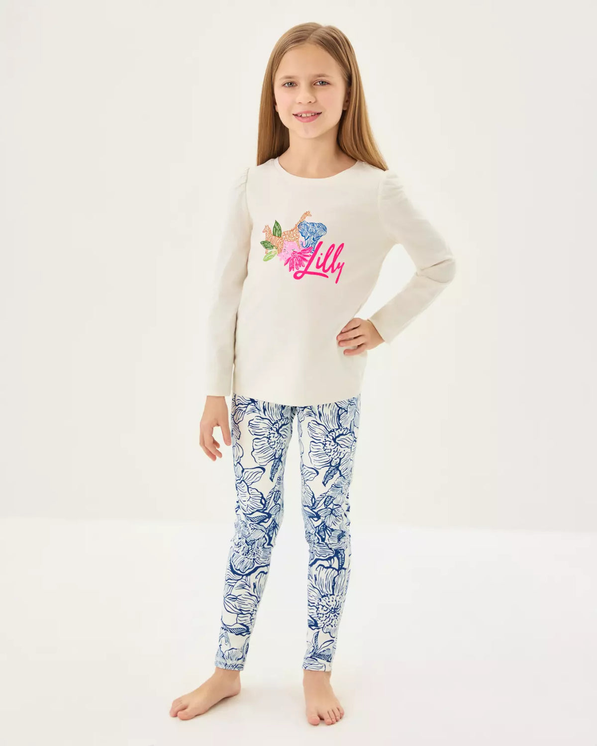 The "Unforgettable" UPF 50+ Luxletic Girls Mini Weekender Legging by Lilly Pulitzer