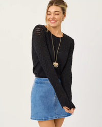 The "Noir" Daisa Sweater by Lilly Pulitzer