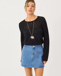 The "Noir" Daisa Sweater by Lilly Pulitzer