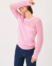 The "Oleander Pink" Daisa Sweater by Lilly Pulitzer