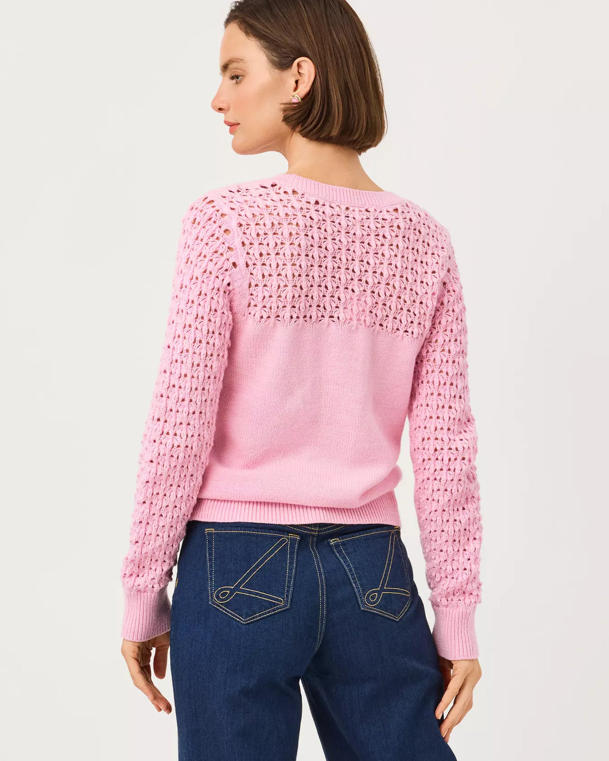 The "Oleander Pink" Daisa Sweater by Lilly Pulitzer