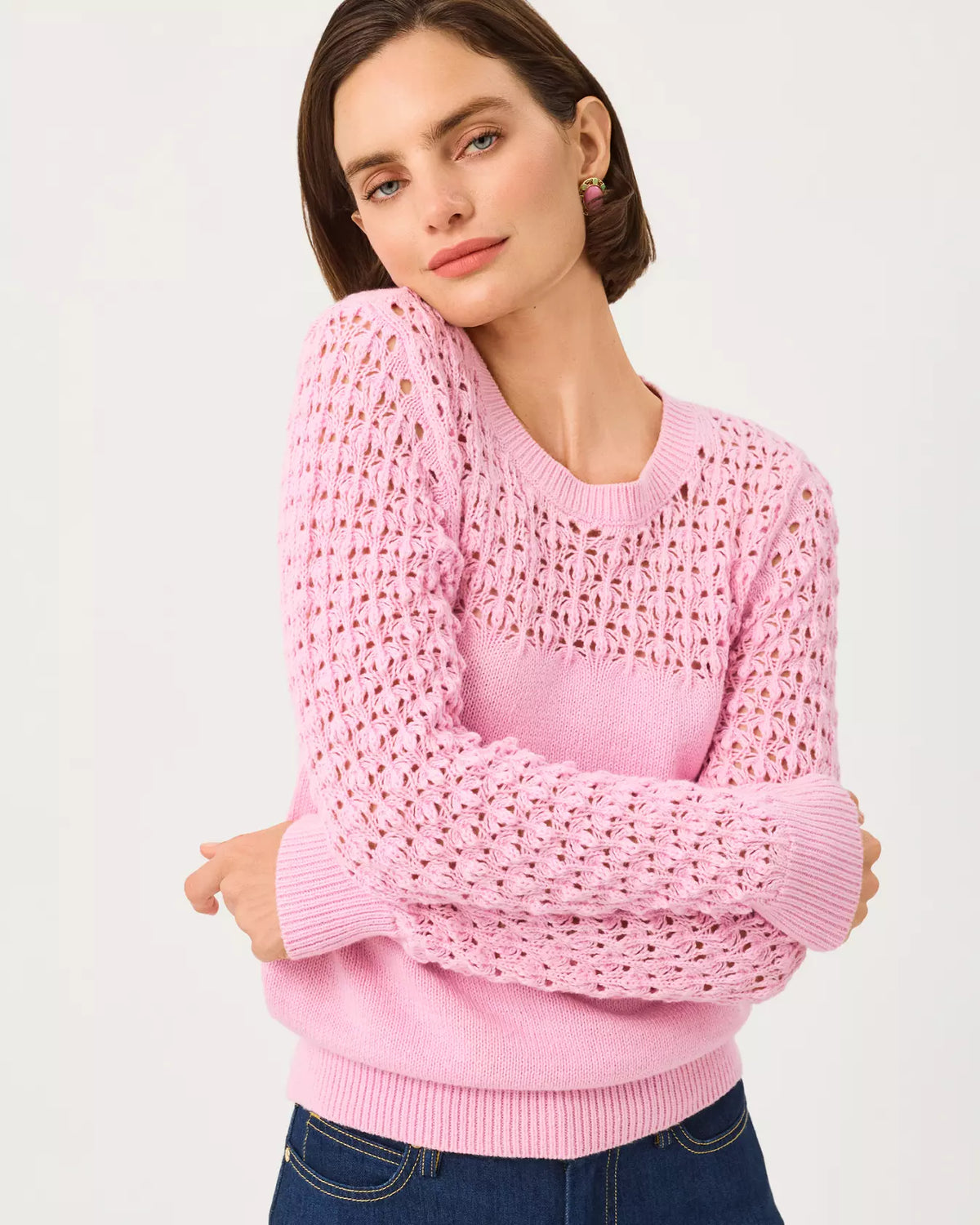 The "Oleander Pink" Daisa Sweater by Lilly Pulitzer