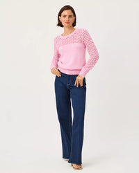 The "Oleander Pink" Daisa Sweater by Lilly Pulitzer
