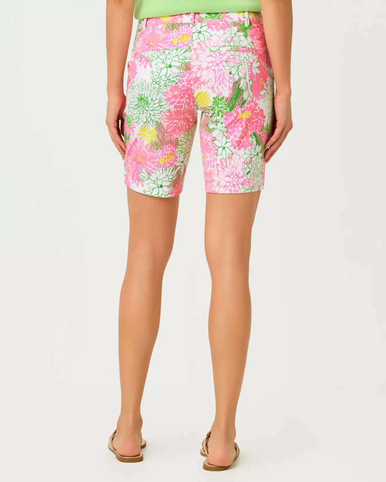 The "Mum Patch" 9" Natia Knit Short by Lilly Pulitzer