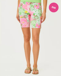 The "Mum Patch" 9" Natia Knit Short by Lilly Pulitzer