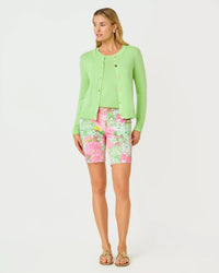 The "Mum Patch" 9" Natia Knit Short by Lilly Pulitzer
